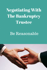 Negotiating With The Bankruptcy Trustee