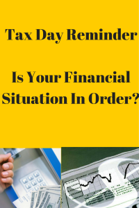 Tax Day ReminderIs Your Financial